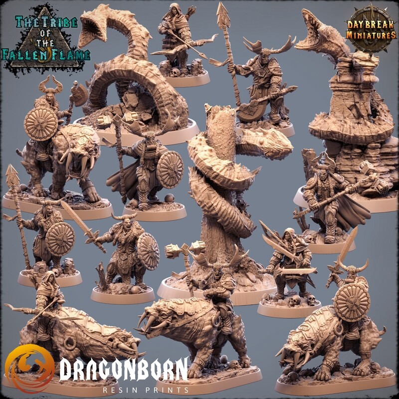 The Tribe Of The Fallen Flame Set - Hobgoblin DnD RPG Wargaming Miniatures