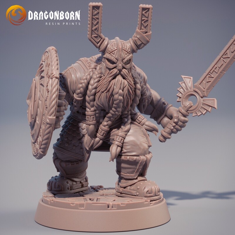 Eino ”Ravenblade” Ægger - Dwarfs DnD RPG Wargaming Miniatures