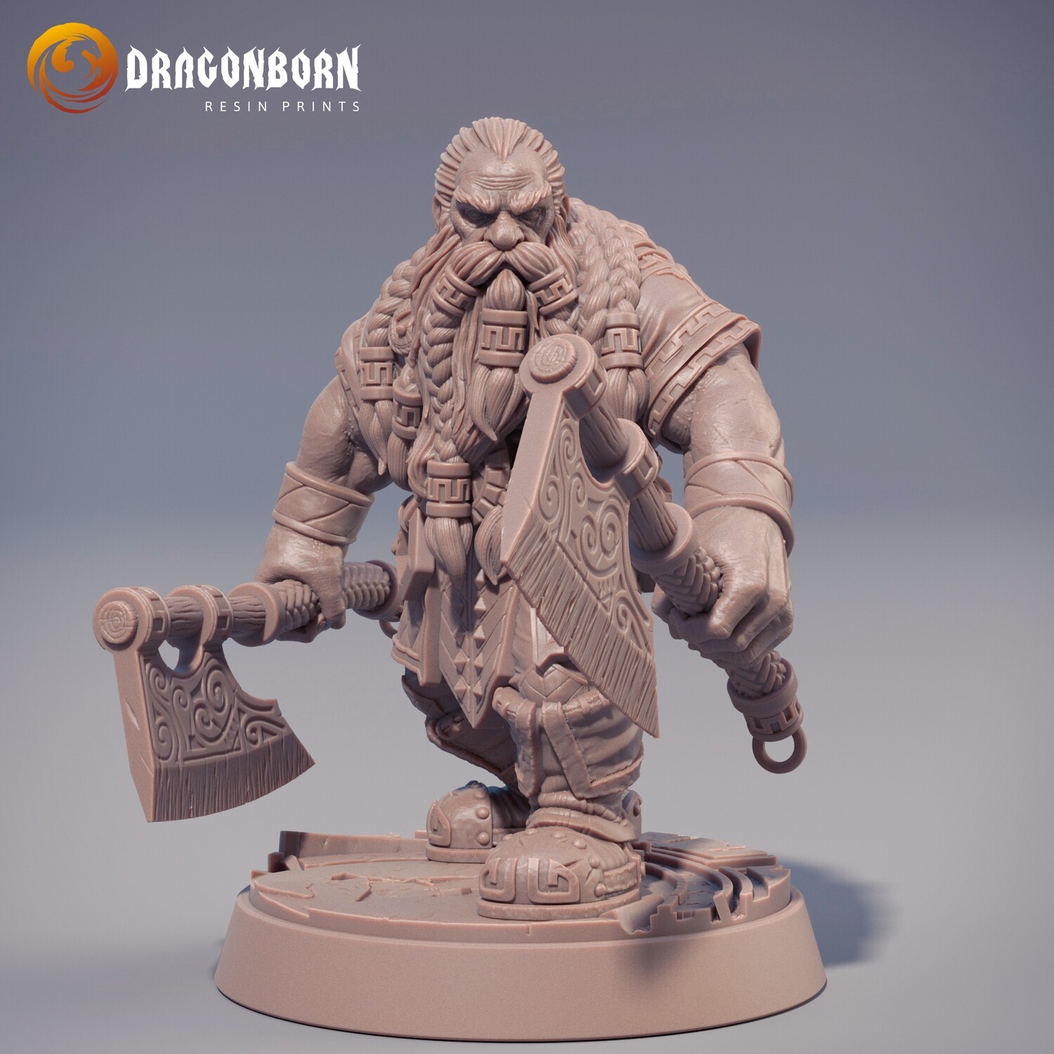 Petri ”Red Axes” Redhalla - Dwarfs DnD RPG Wargaming Miniatures