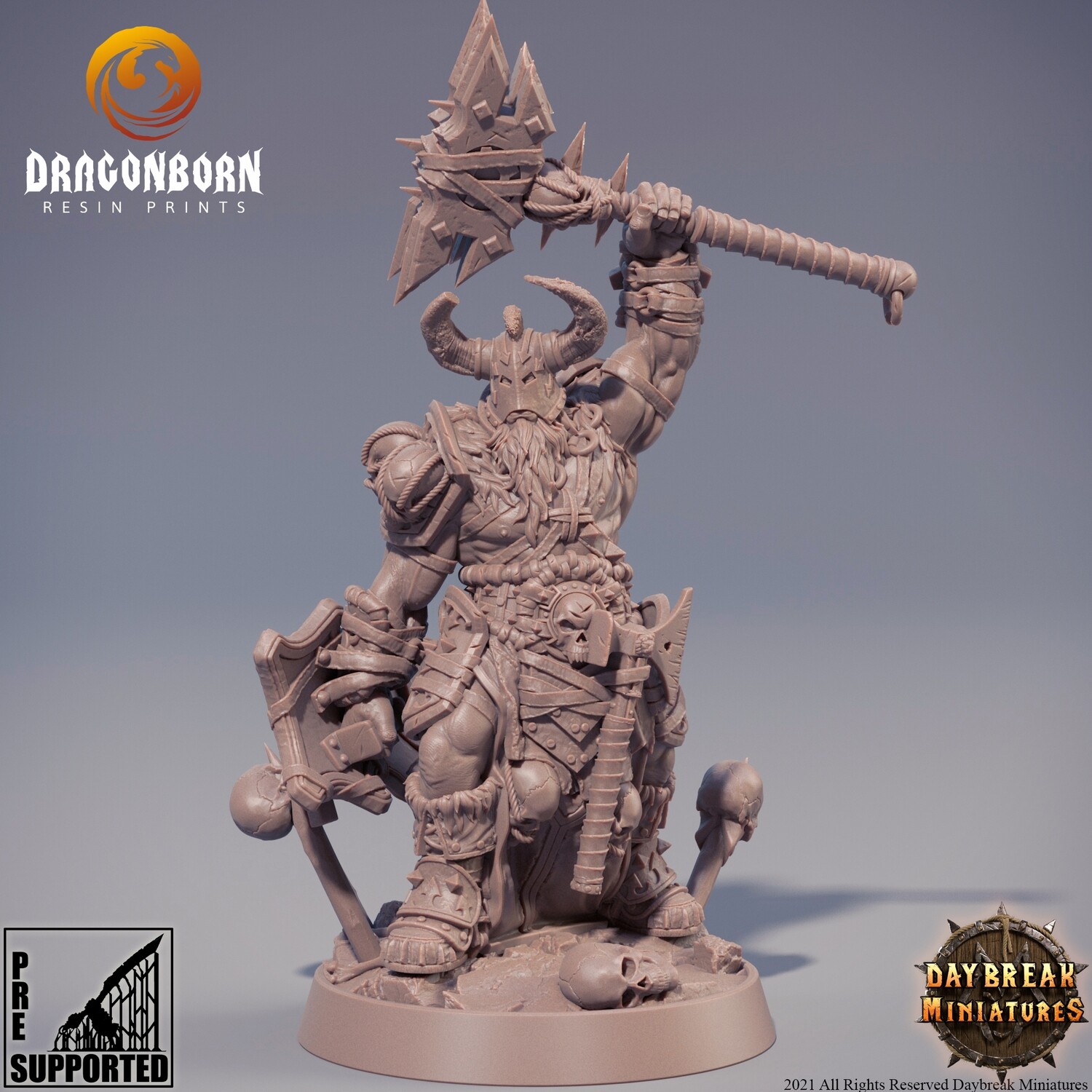 Higgurath Doubleslit - Chaos Barbarians DnD RPG Wargaming Miniatures