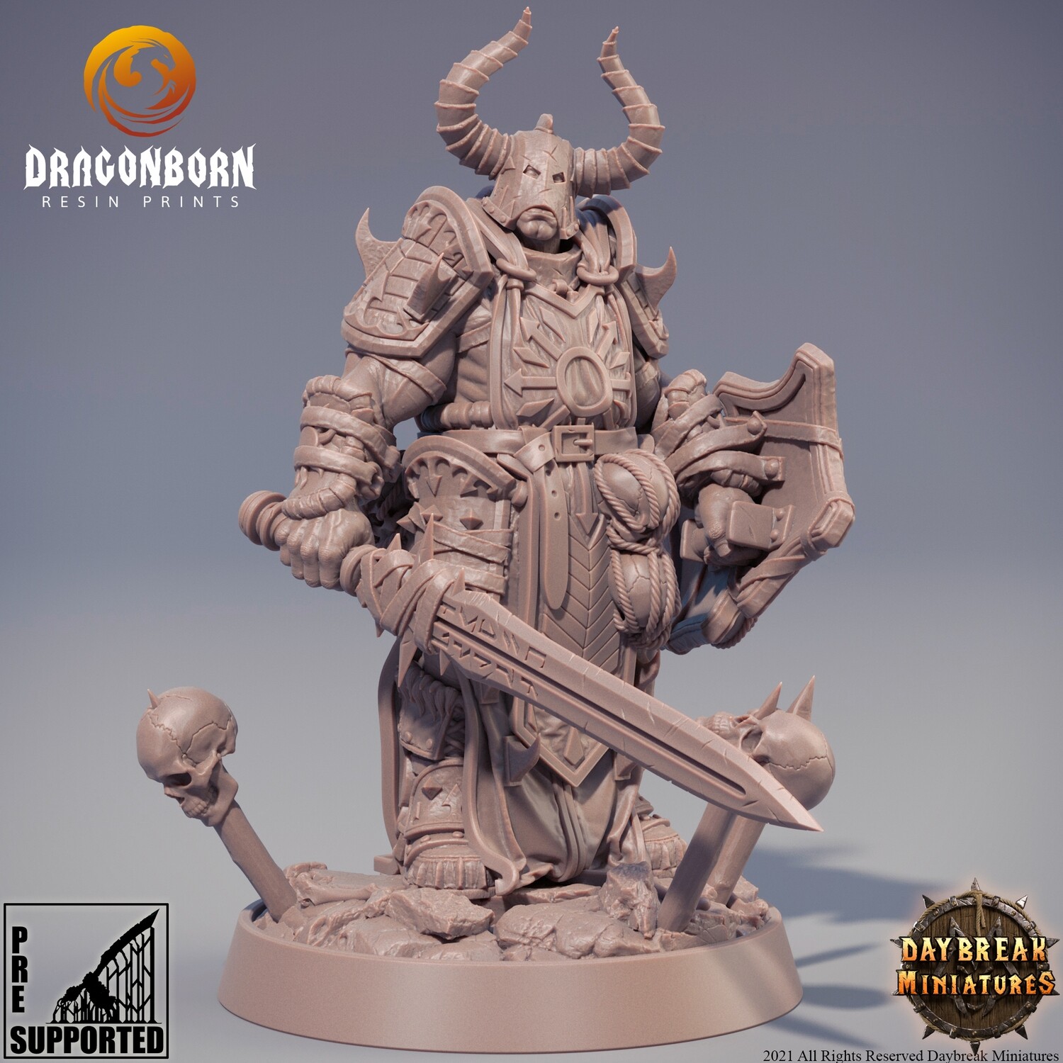 Skyrminz of the Old Machines - Chaos Barbarians DnD RPG Wargaming Miniatures