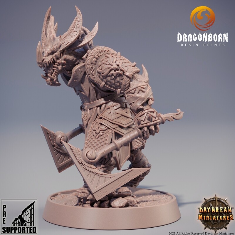 Kunzite of the Southern Rebels - Dragonborn DnD RPG Wargaming Miniatures