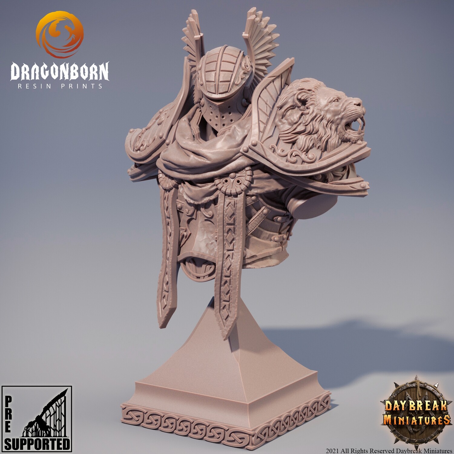 Colonel Thierry du Lion - Paladin Warrior Bust