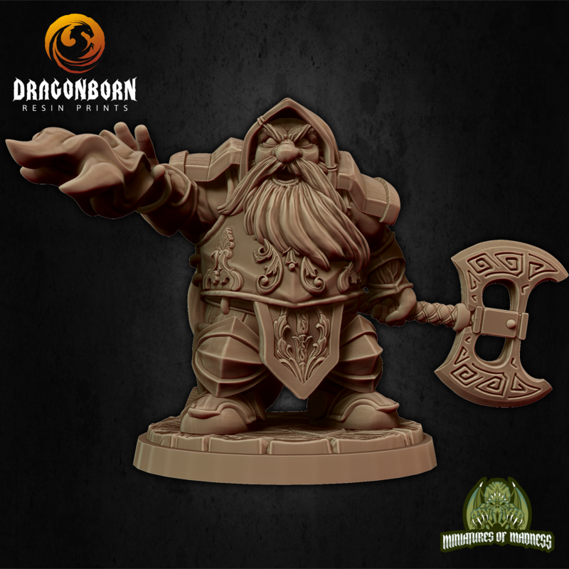 Dorfas The Eldritch Knight - Dwarf DnD RPG Wargaming Miniatures