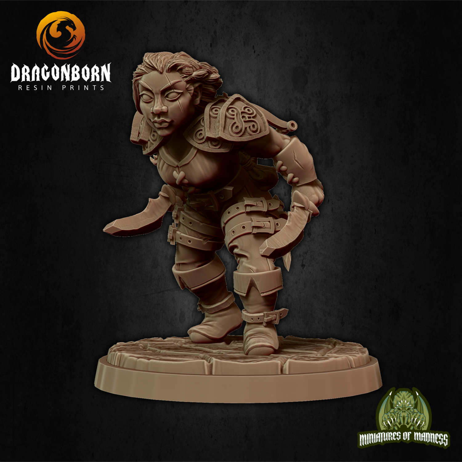 Felin Fastep - Dwarf DnD RPG Wargaming Miniatures
