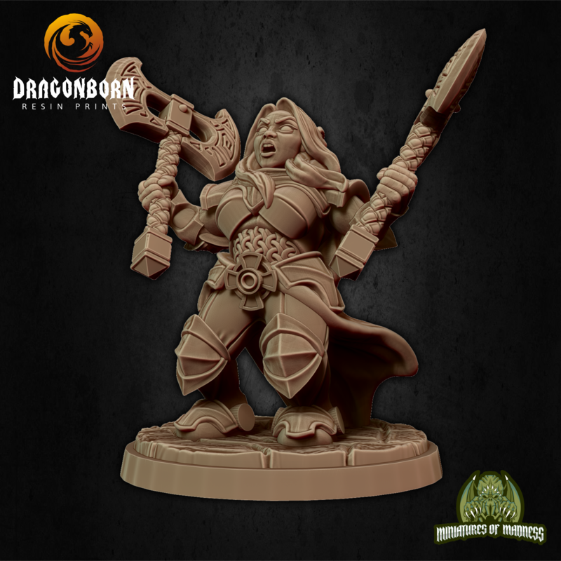 Ignes The Assault - Dwarf DnD RPG Wargaming Miniatures