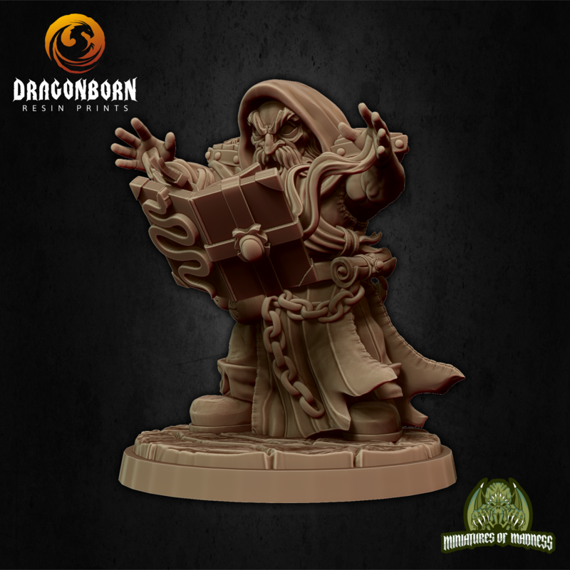 Kamli The Summoner - Dwarf DnD RPG Wargaming Miniatures