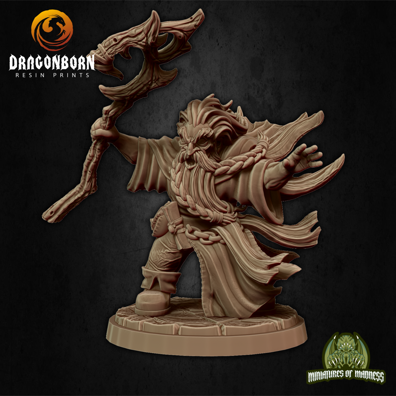 Hesur Strormbearer - Dwarf DnD RPG Wargaming Miniatures