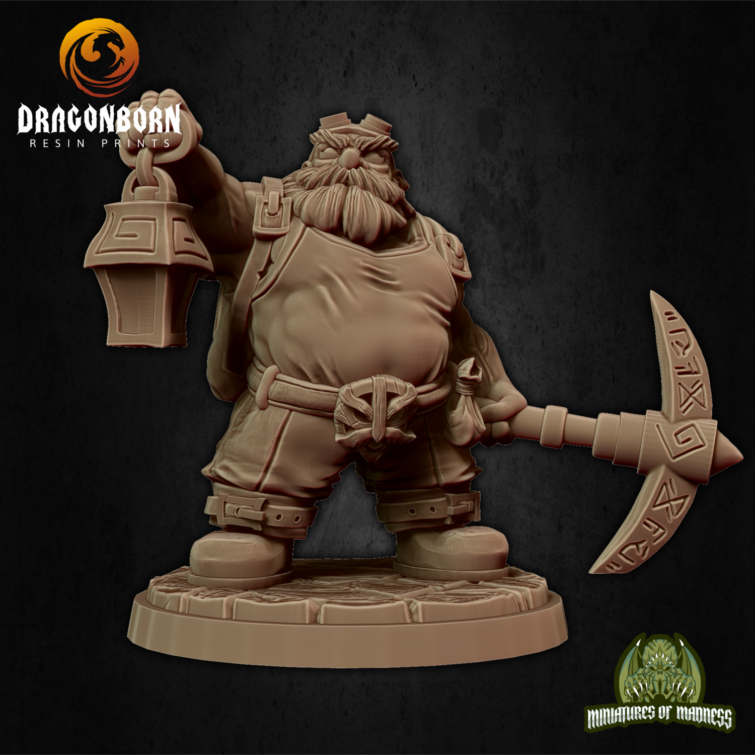 Rufus Breakrock - Dwarf DnD RPG Wargaming Miniatures