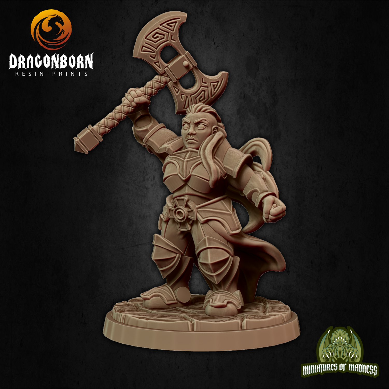 Rilonna Ironmind - Dwarf DnD RPG Wargaming Miniatures