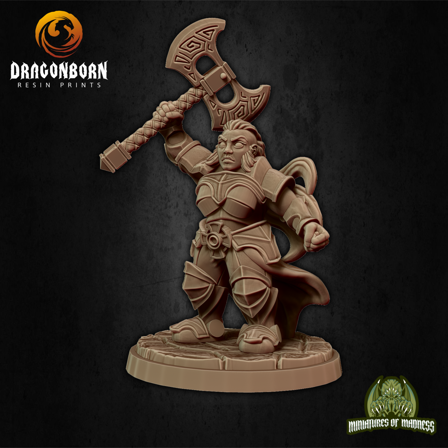 Rilonna Ironmind [Bearded] - Dwarf DnD RPG Wargaming Miniatures