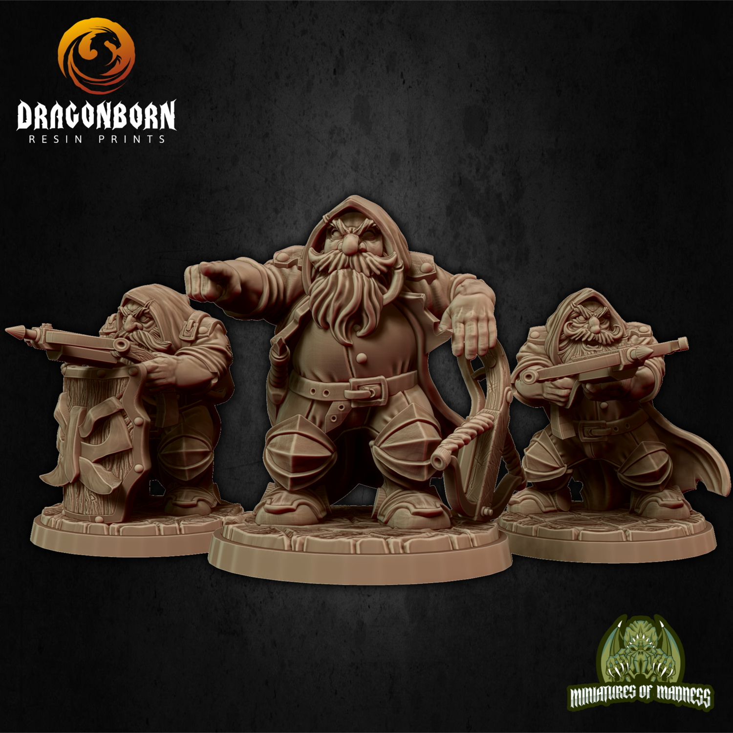 Soldier Set 3 - Dwarf DnD RPG Wargaming Miniatures