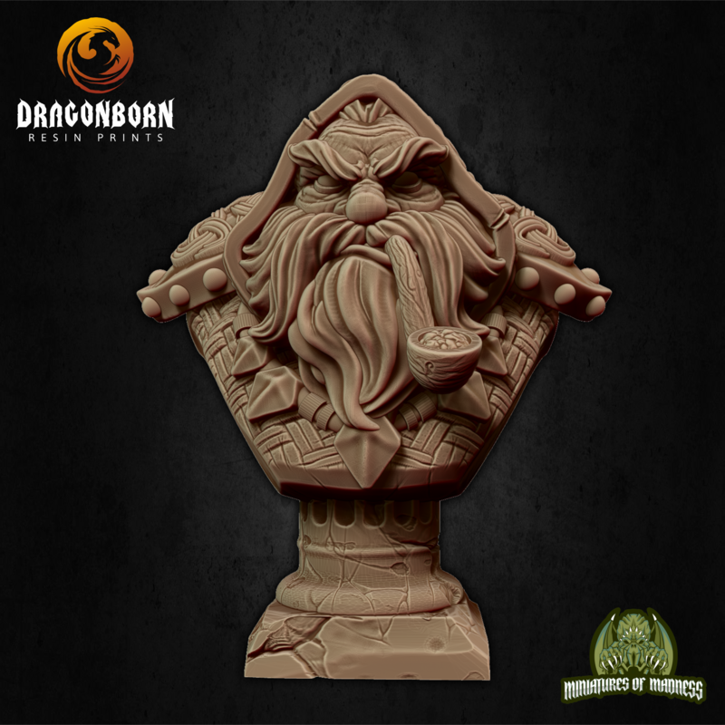 Dwarf Bounty Hunter Bust