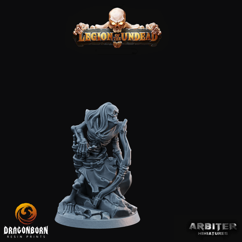 Skeleton Archer 1 - DnD RPG Wargaming Miniatures