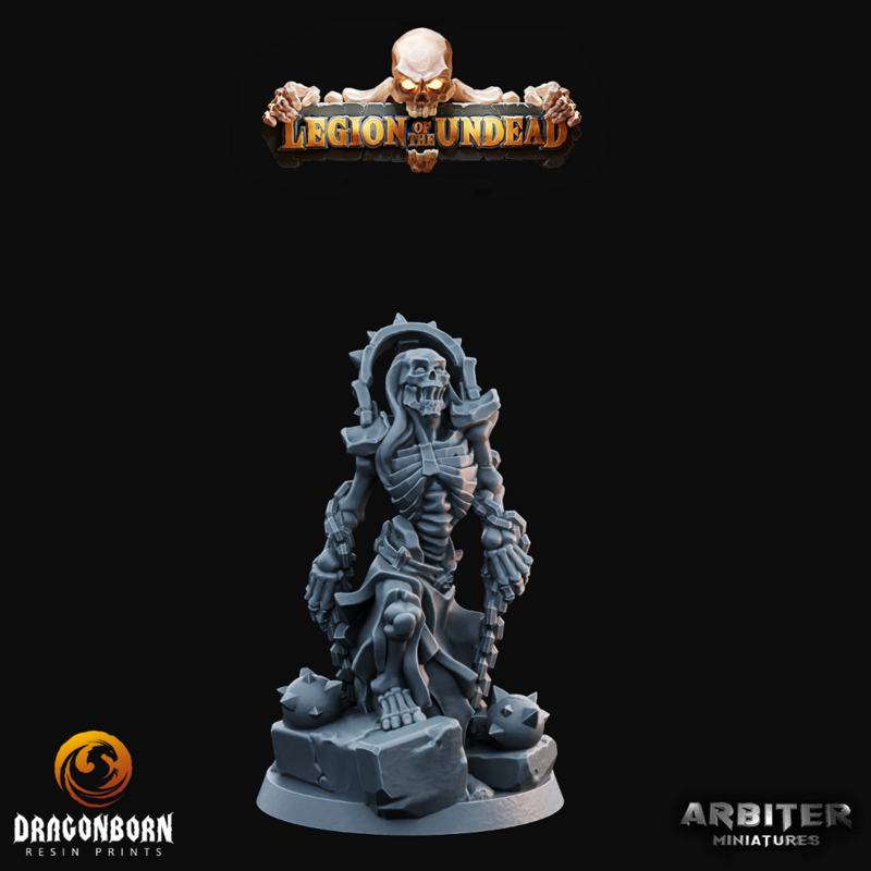 Skeleton Chainballer 1 - DnD RPG Wargaming Miniatures