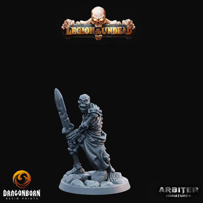 Skeleton Warrior 1 - DnD RPG Wargaming Miniatures