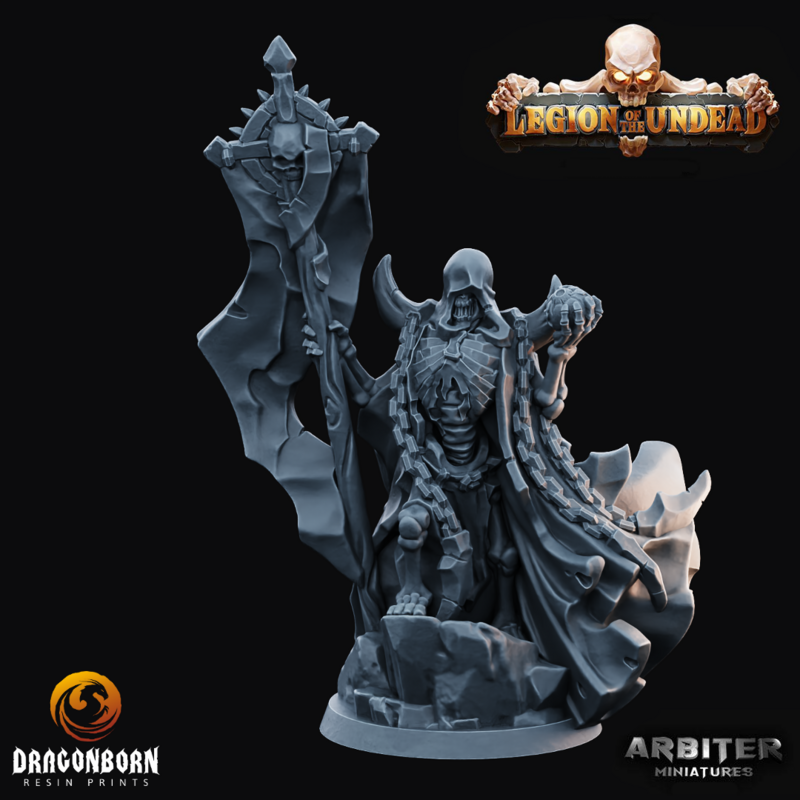 Skeleton Necromancer - DnD RPG Wargaming Miniatures