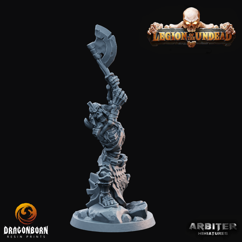 Skeleton Axe 3 - DnD RPG Wargaming Miniatures