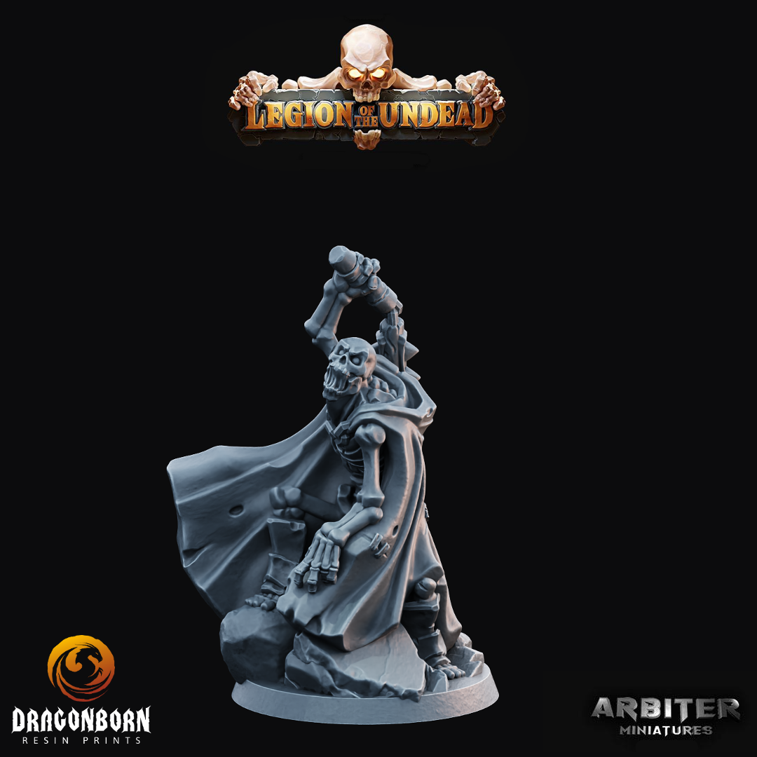 Skeleton Flailer 2 - DnD RPG Wargaming Miniatures