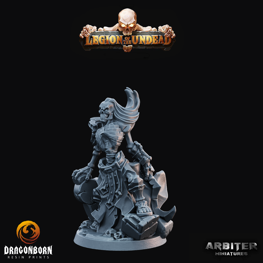 Skeleton Scythe 1 - DnD RPG Wargaming Miniatures