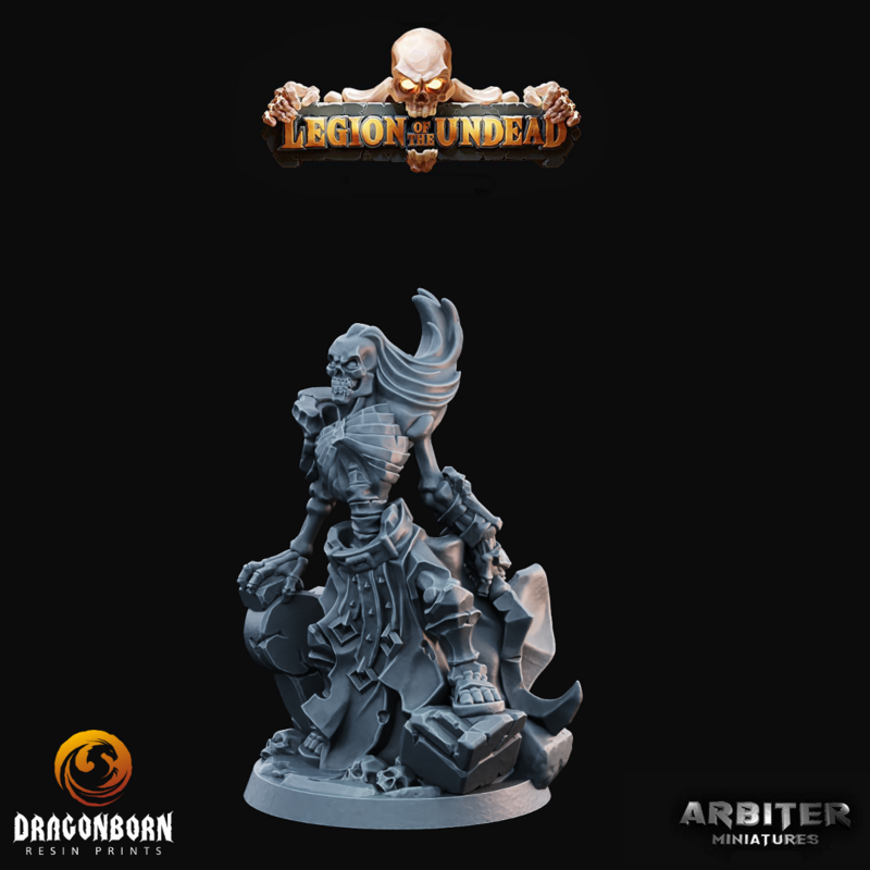 Skeleton Scythe 1 - DnD RPG Wargaming Miniatures