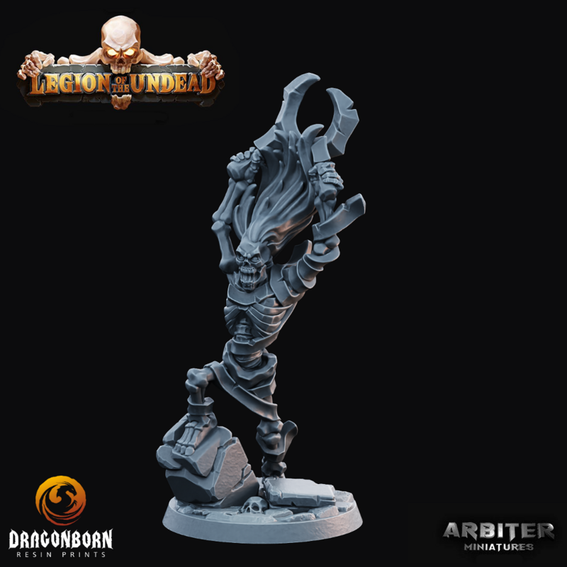 Skeleton Scythe 3 - DnD RPG Wargaming Miniatures