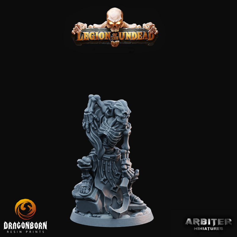 Skeleton Scythe 2 - DnD RPG Wargaming Miniatures