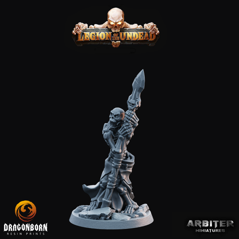 Skeleton Spear 2 - DnD RPG Wargaming Miniatures