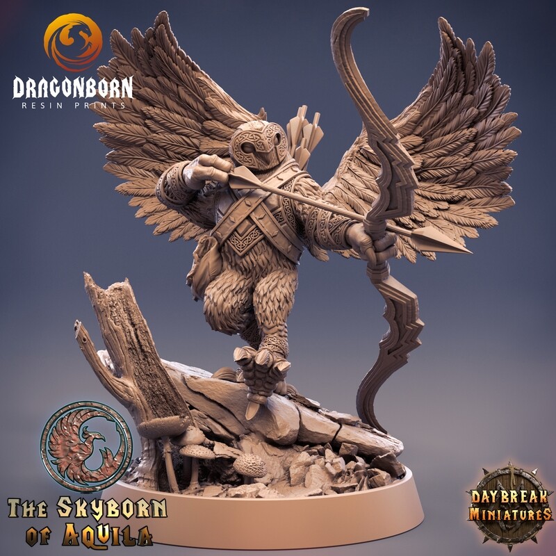 Gaudar Truewing - Birdkin DnD RPG Wargaming Miniatures