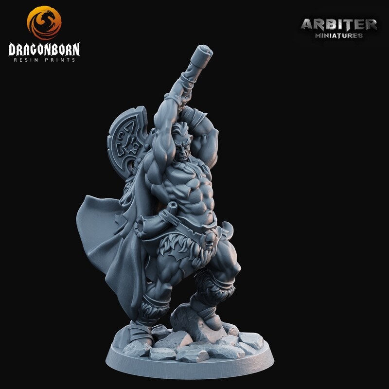 Barbarian Male 2 - DnD RPG Wargaming Miniatures 