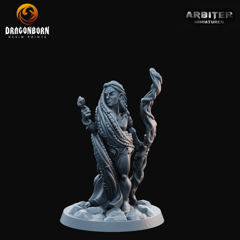 Druid Female 1 - DnD RPG Wargaming Miniatures 