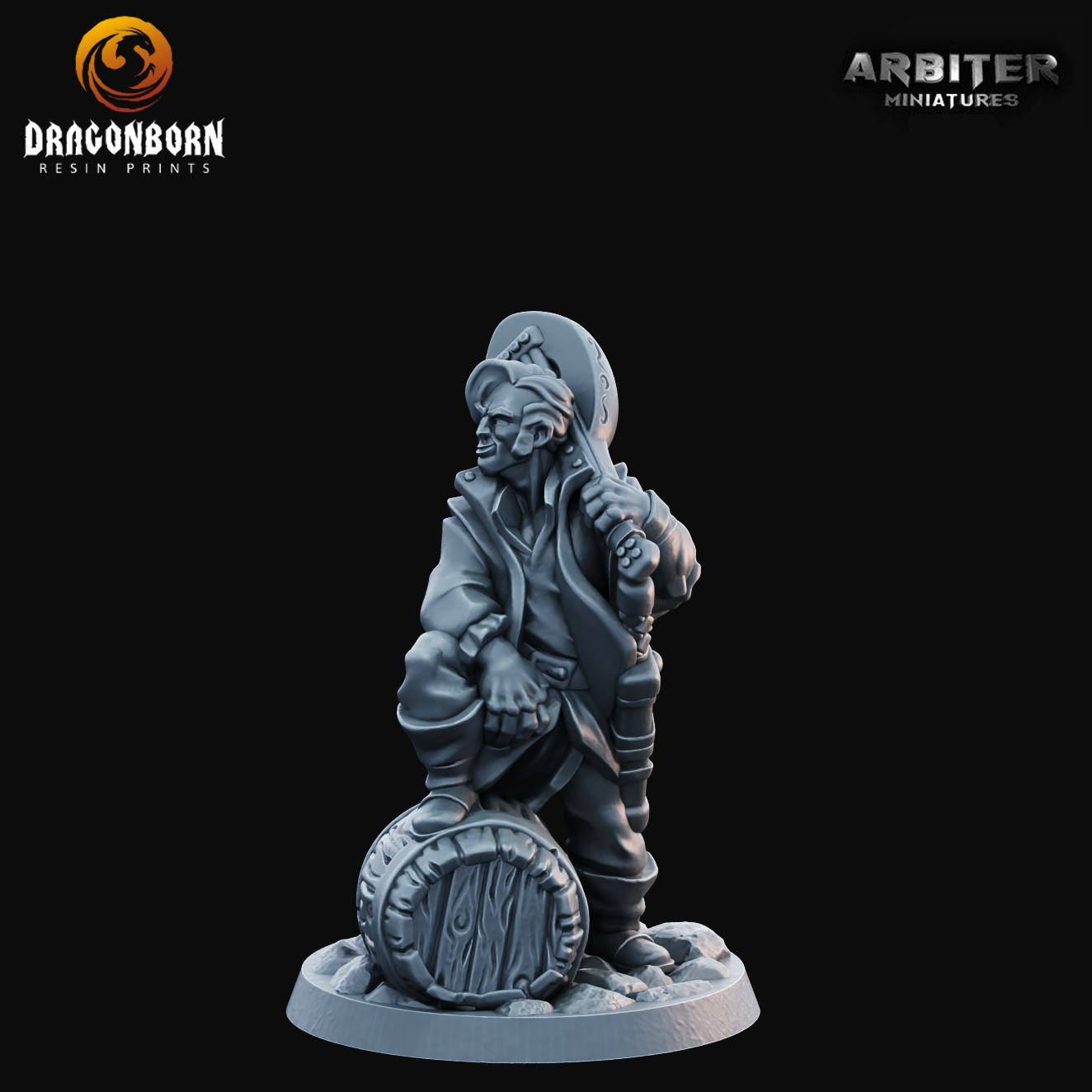 Bard Male 1 - DnD RPG Wargaming Miniatures 