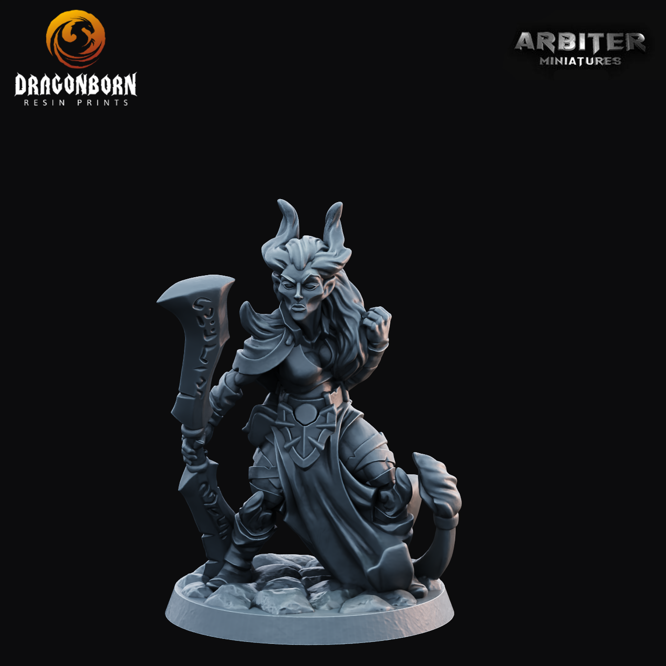 Demonkin Female 1 - DnD RPG Wargaming Miniatures 