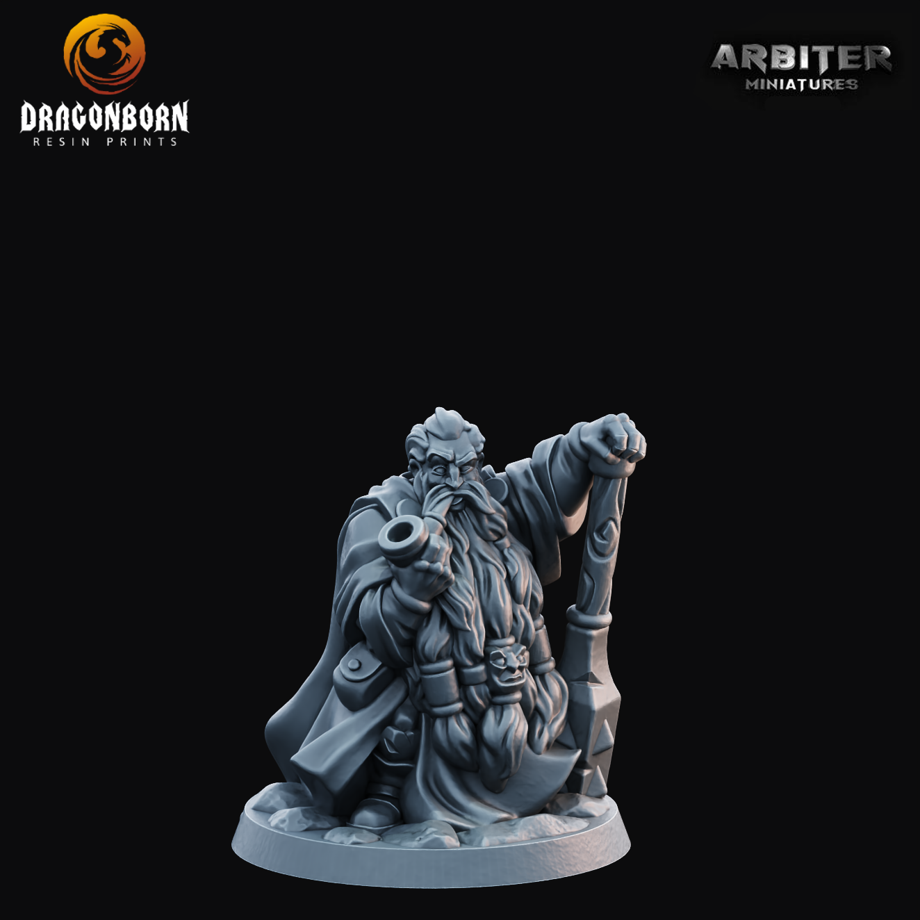 Dwarf Male 2 - DnD RPG Wargaming Miniatures 