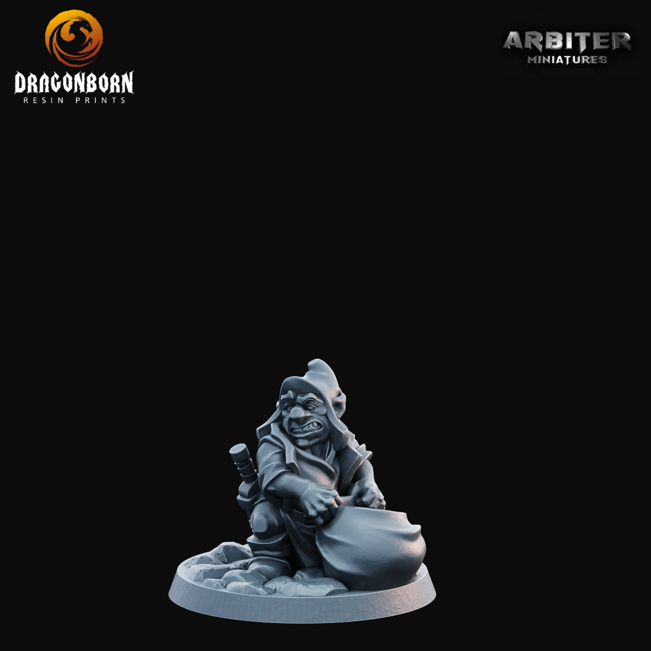 Gnome Male 1 - DnD RPG Wargaming Miniatures 
