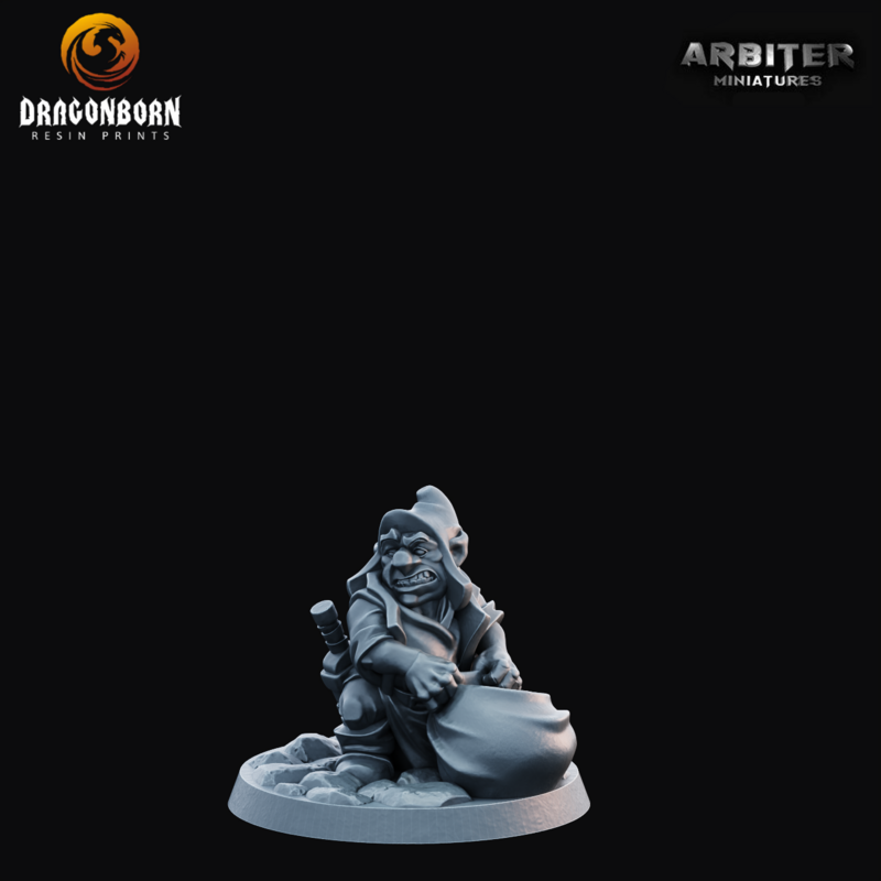 Gnome Male 1 - DnD RPG Wargaming Miniatures 