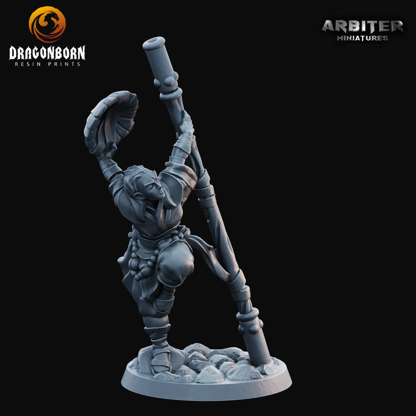 Monk Female 1 - DnD RPG Wargaming Miniatures 
