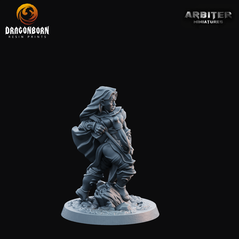 Ranger Female 1 - DnD RPG Wargaming Miniatures 
