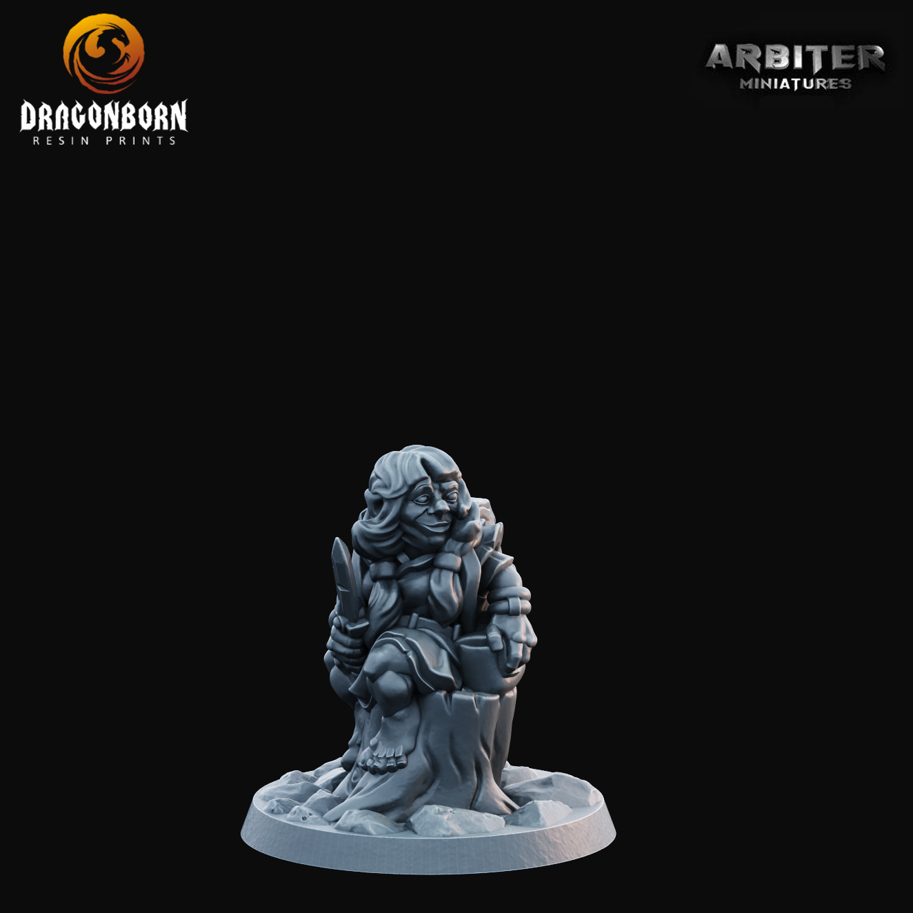Gnome Female 1 - DnD RPG Wargaming Miniatures 