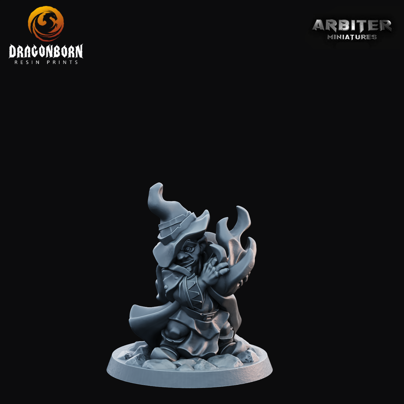 Gnome Warlock - DnD RPG Wargaming Miniatures 