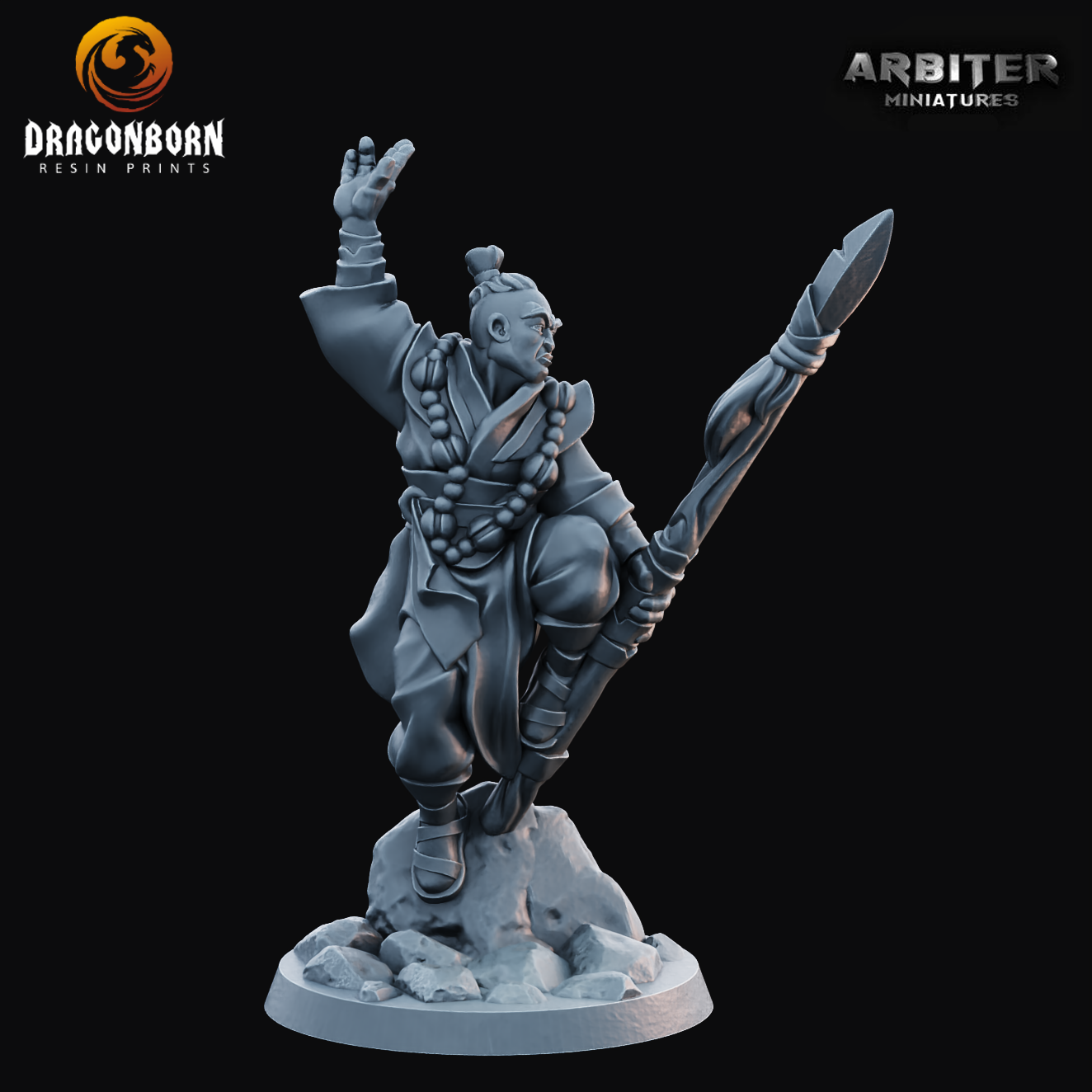 Monk Male 1 - DnD RPG Wargaming Miniatures 