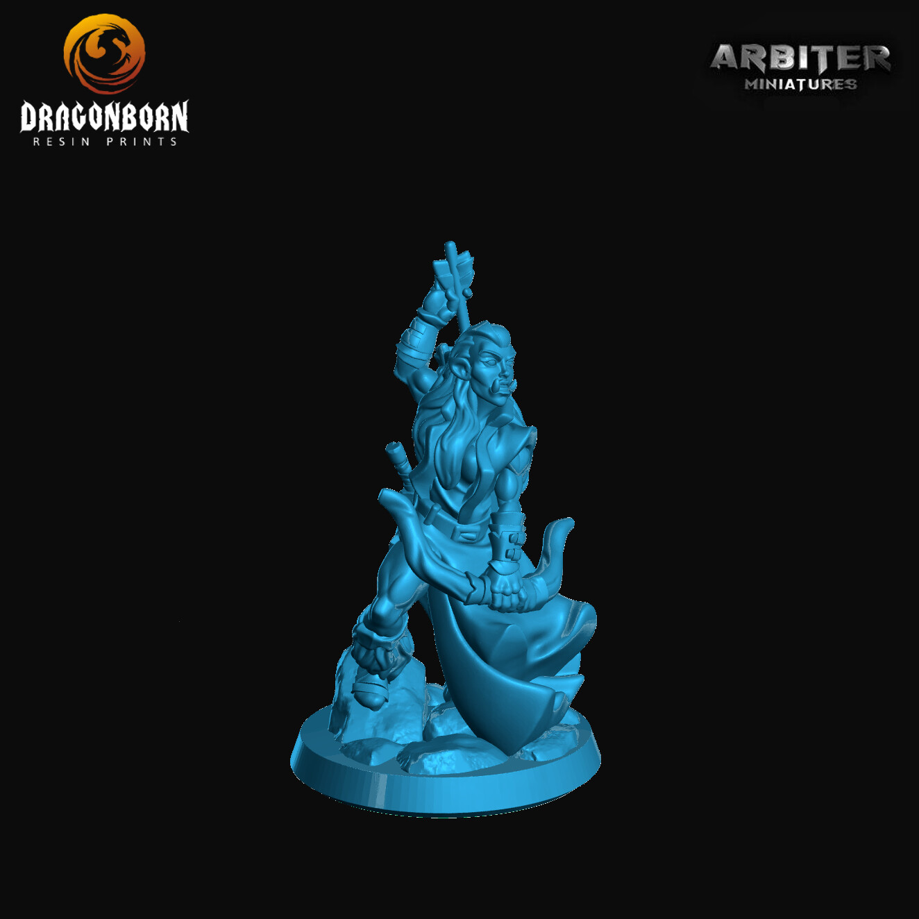 Half-Orc Female 2 - DnD RPG Wargaming Miniatures 