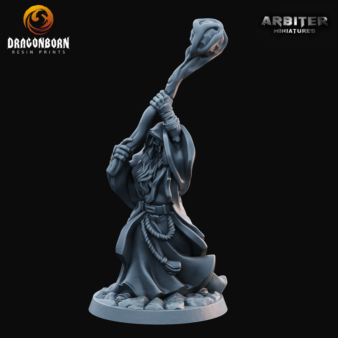 Mage Male 1 - DnD RPG Wargaming Miniatures 