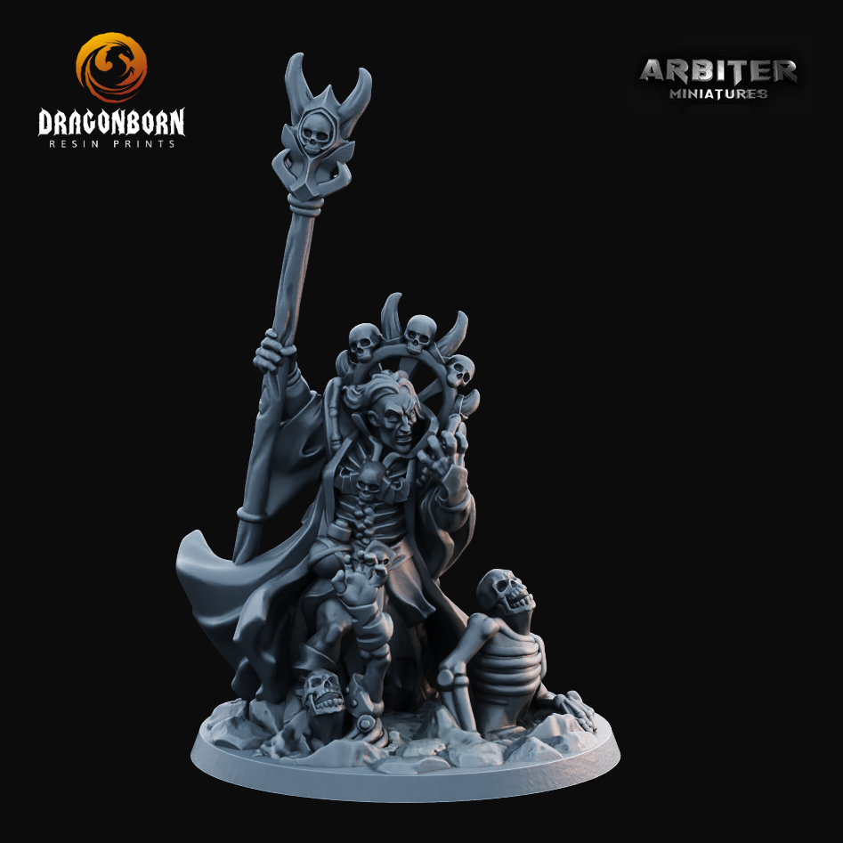 Necromancer Male 2 - DnD RPG Wargaming Miniatures 