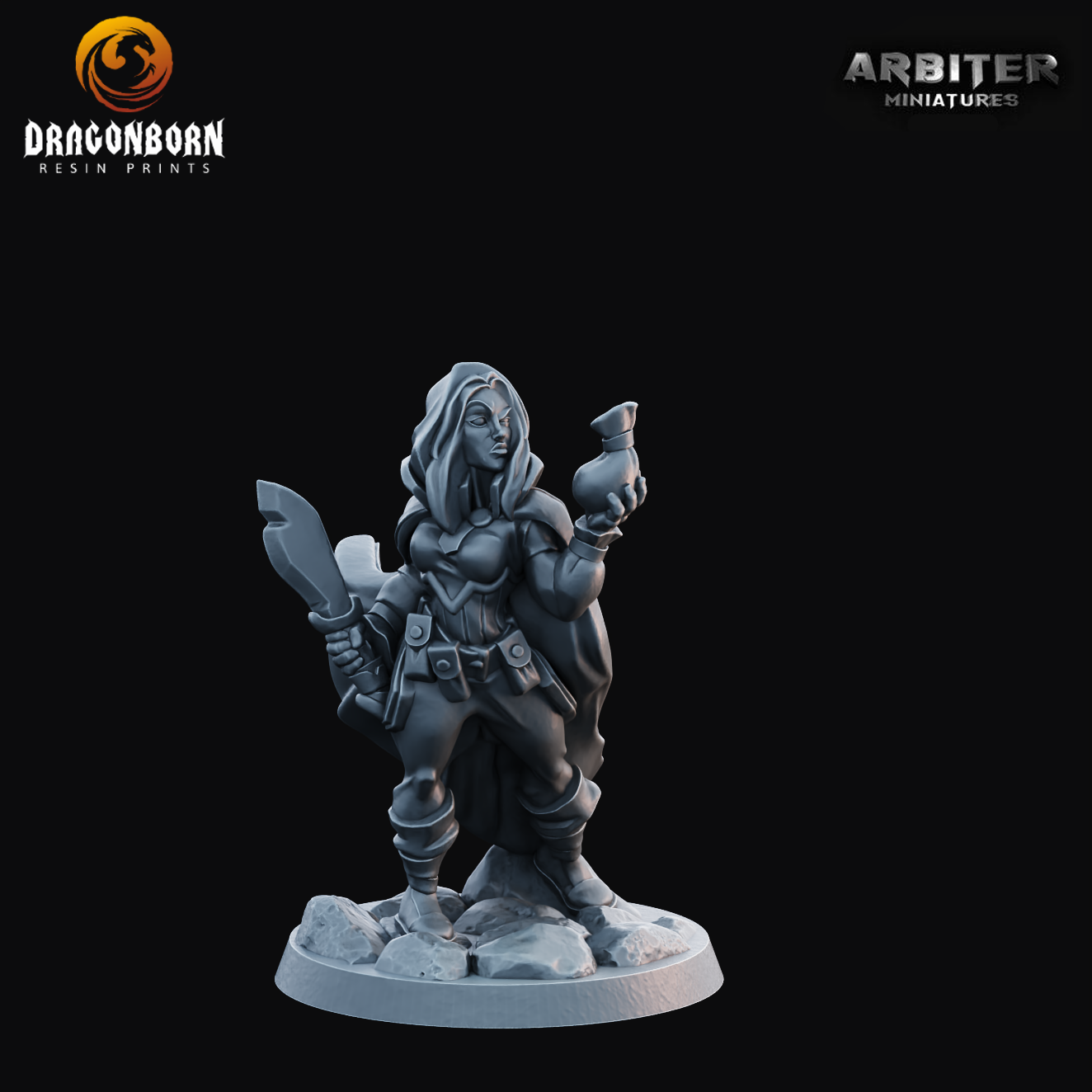 Thief Female 1 - DnD RPG Wargaming Miniatures 