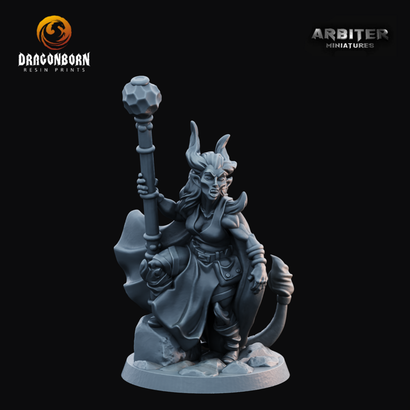 Demonkin Female 3 - DnD RPG Wargaming Miniatures 