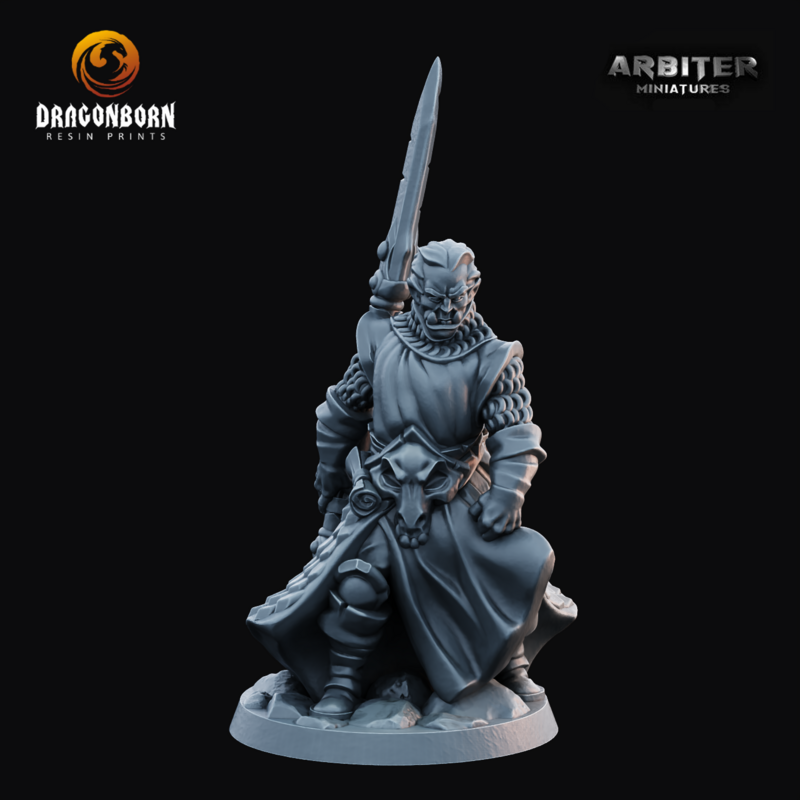 Half-Orc Male 2 - DnD RPG Wargaming Miniatures 