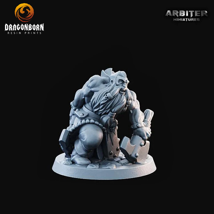 Dwarf Male 3 - DnD RPG Wargaming Miniatures 