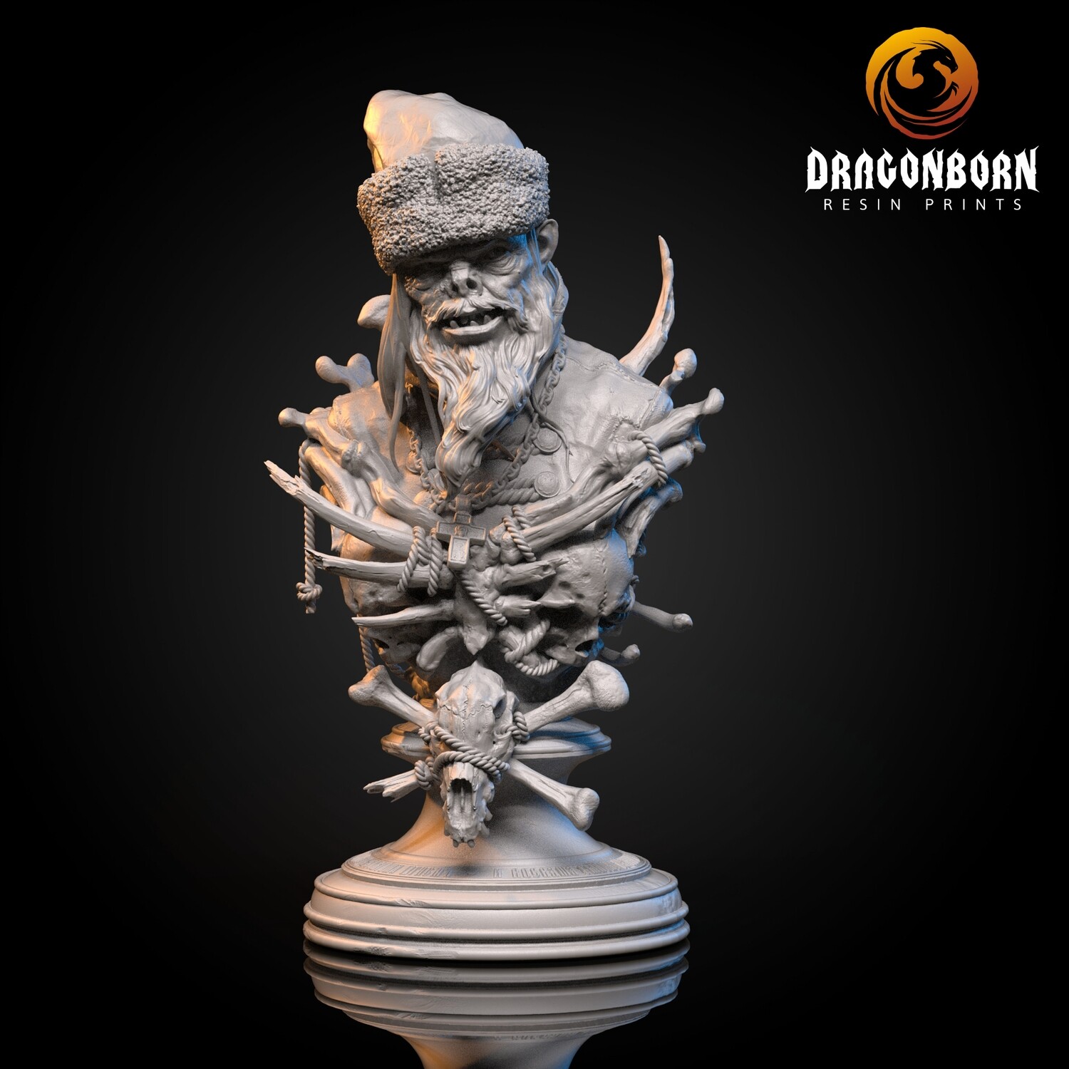 Spooky Santa Bust