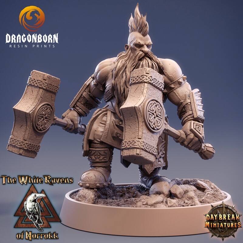 Flint Hammerfell - Dwarfs DnD RPG Wargaming Miniatures